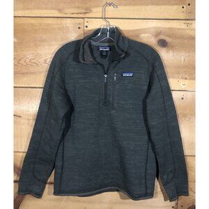 Patagonia Better Sweater 1/4 Zip Pullover Sweater Mens Size Small Brown